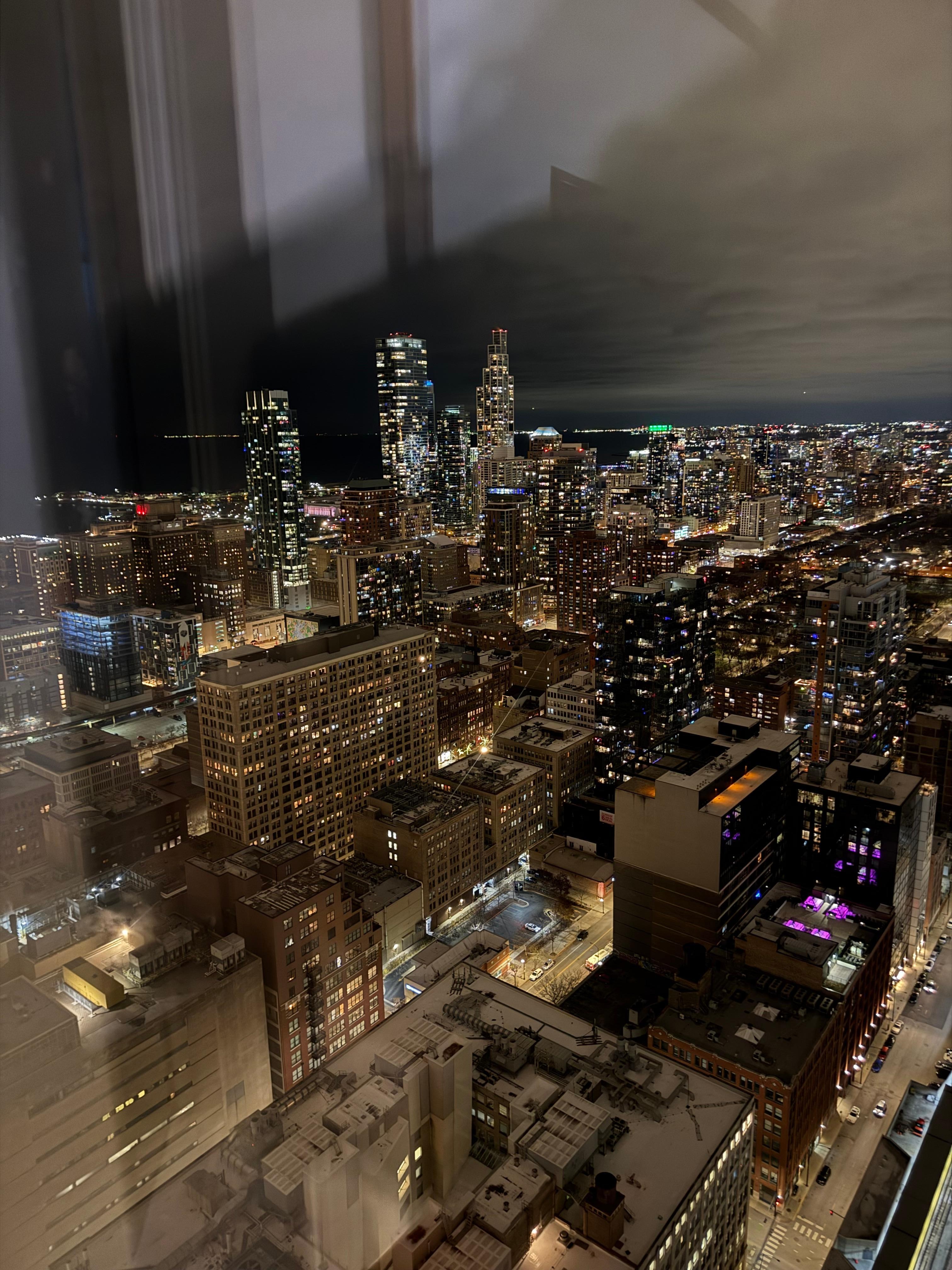 Night view from guest lounge