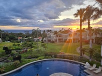 Sunset at pool