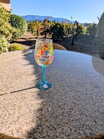 Rooms patio had a beautiful view