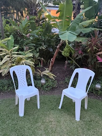 Bad bunny tribute on hotel grounds