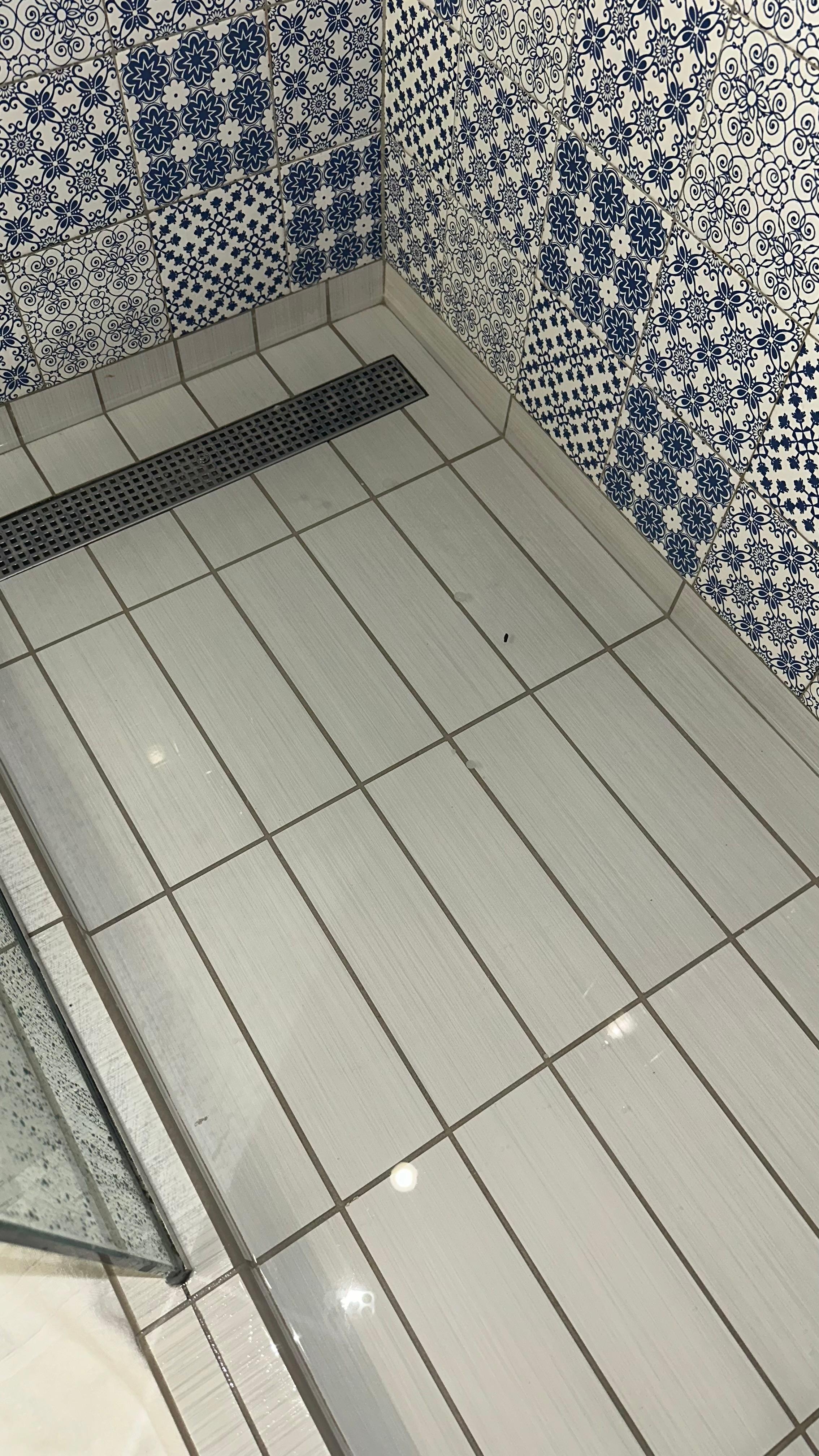 Flooded cold water shower