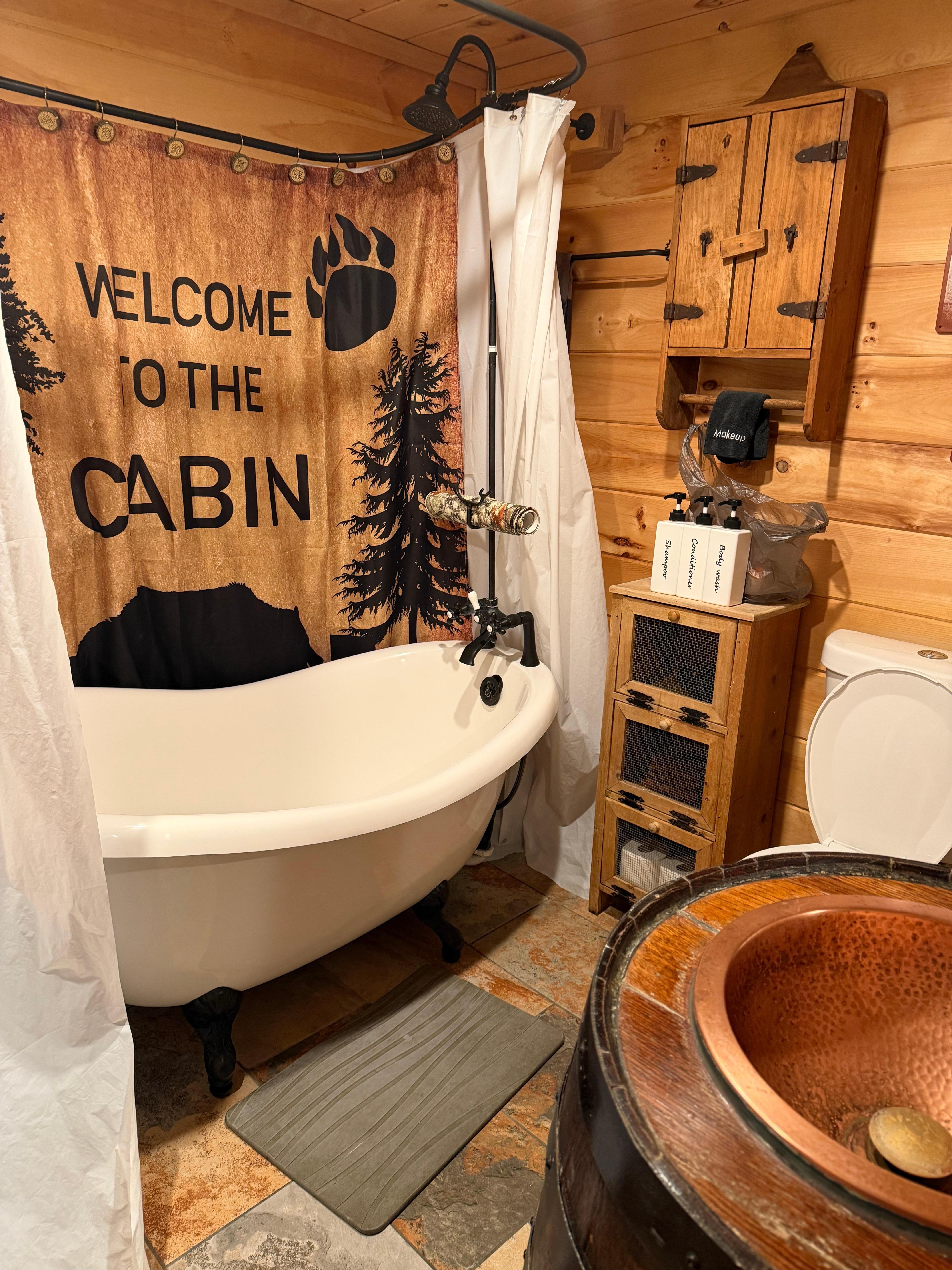 Bathtub was just right to relax in 