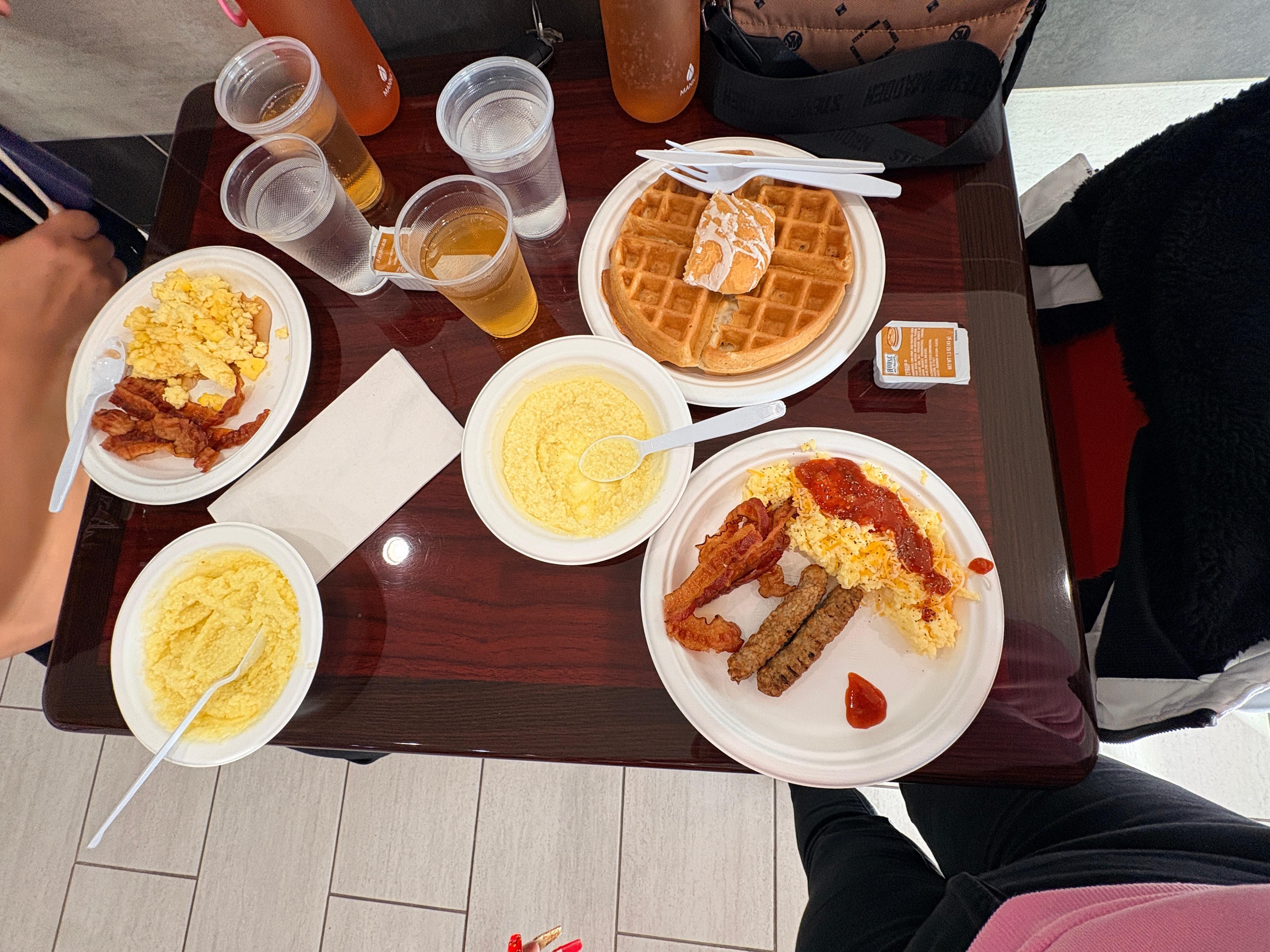 The breakfast we ate 