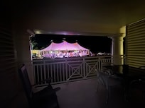 Wedding off our balcony.