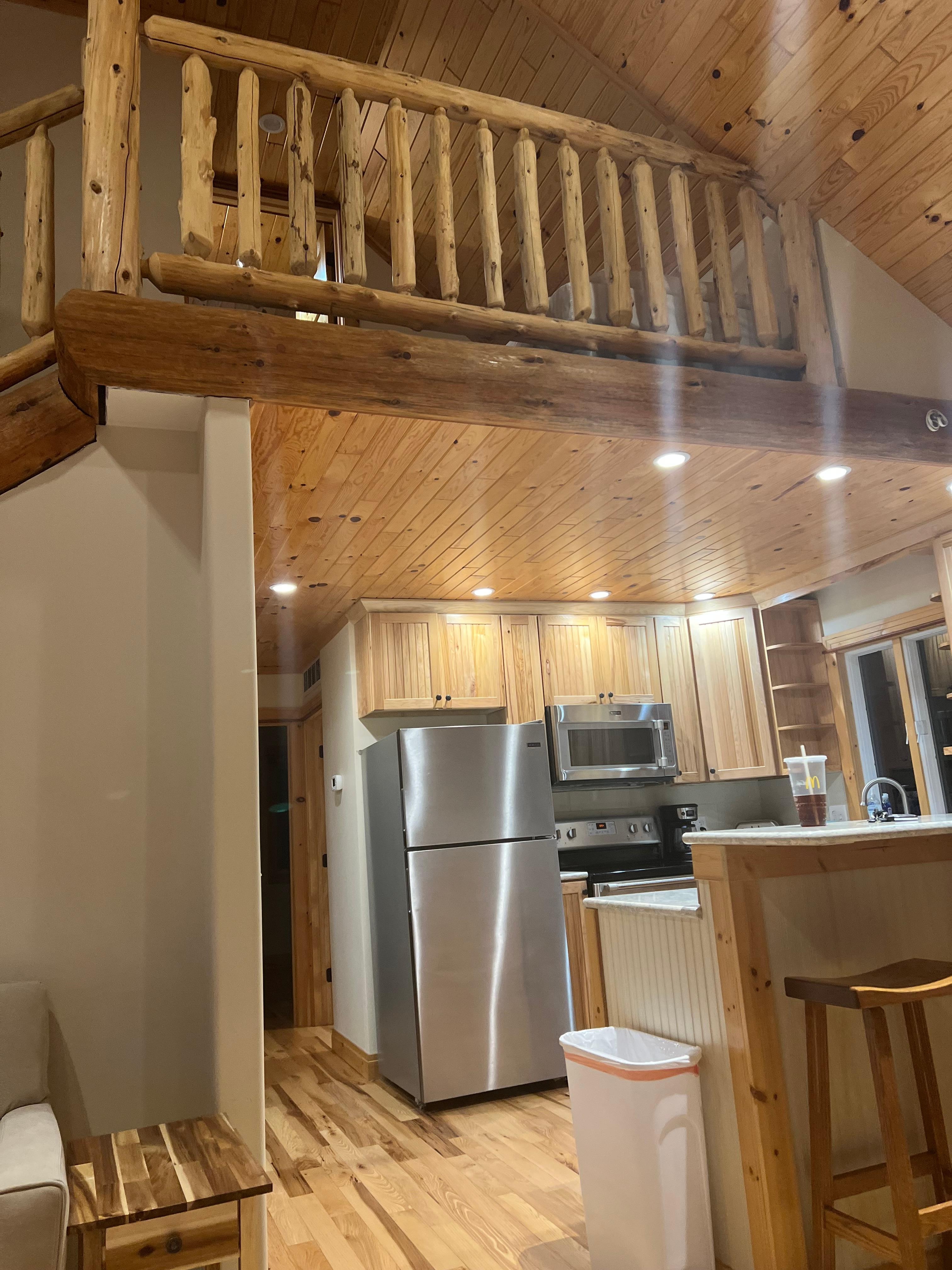 Kitchen, Dining, upstairs BR/Bath