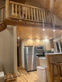 Kitchen, Dining, upstairs BR/Bath