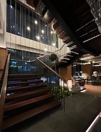 Made incorporating reclaimed railway ties.