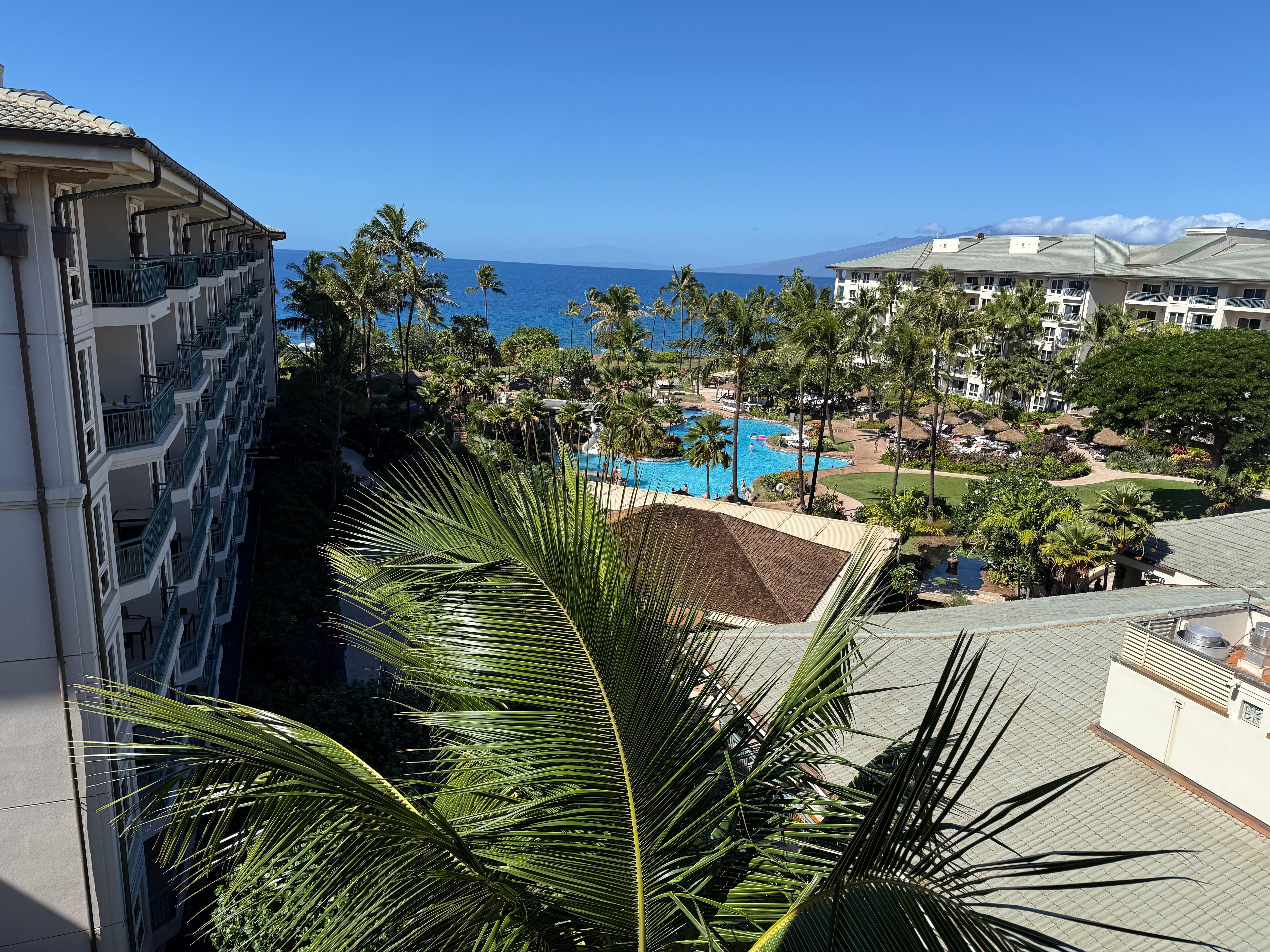 View from our 6th floor balcony