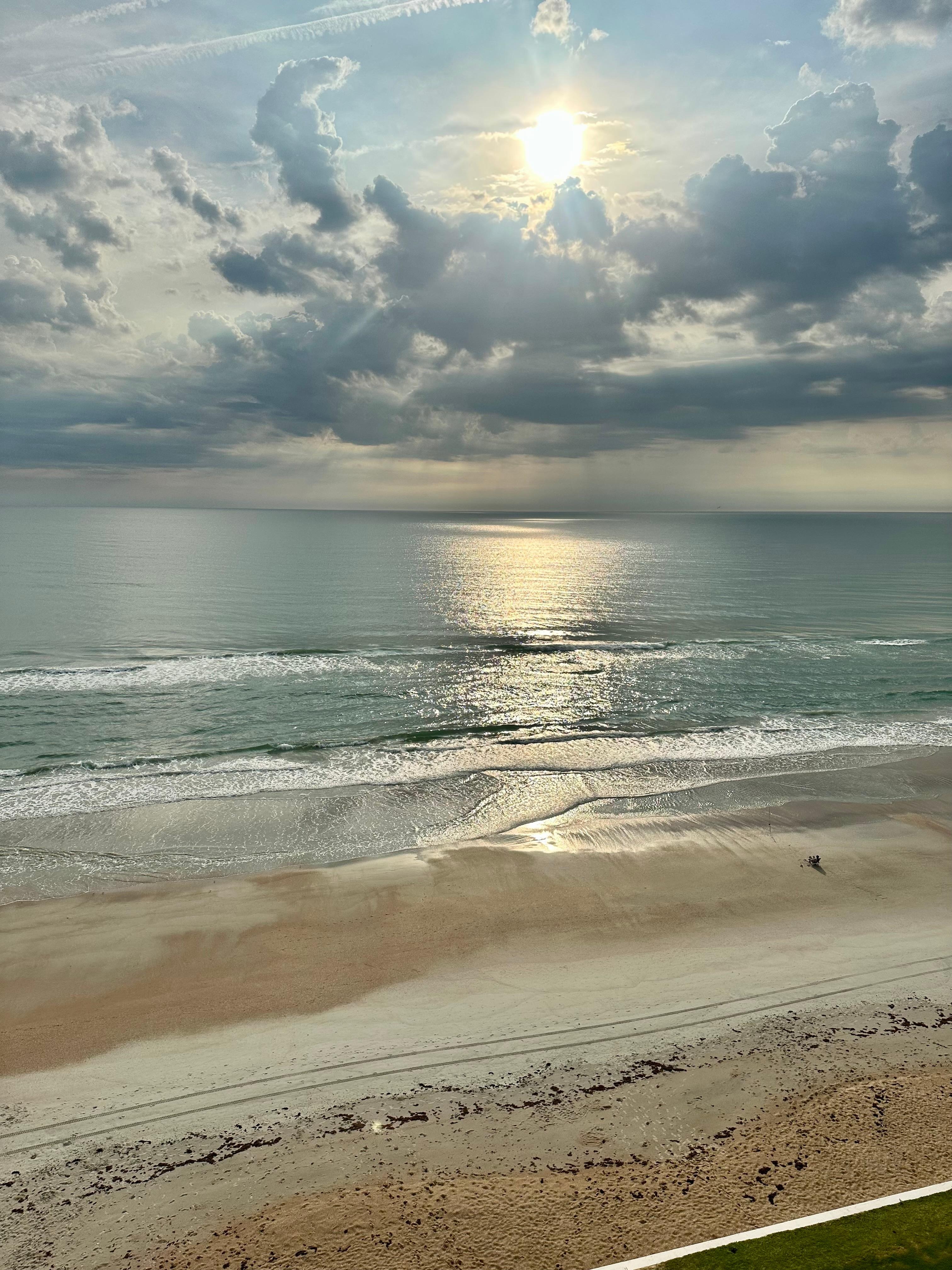 A beautiful tranquil morning from the balcony.