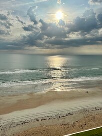 A beautiful tranquil morning from the balcony.