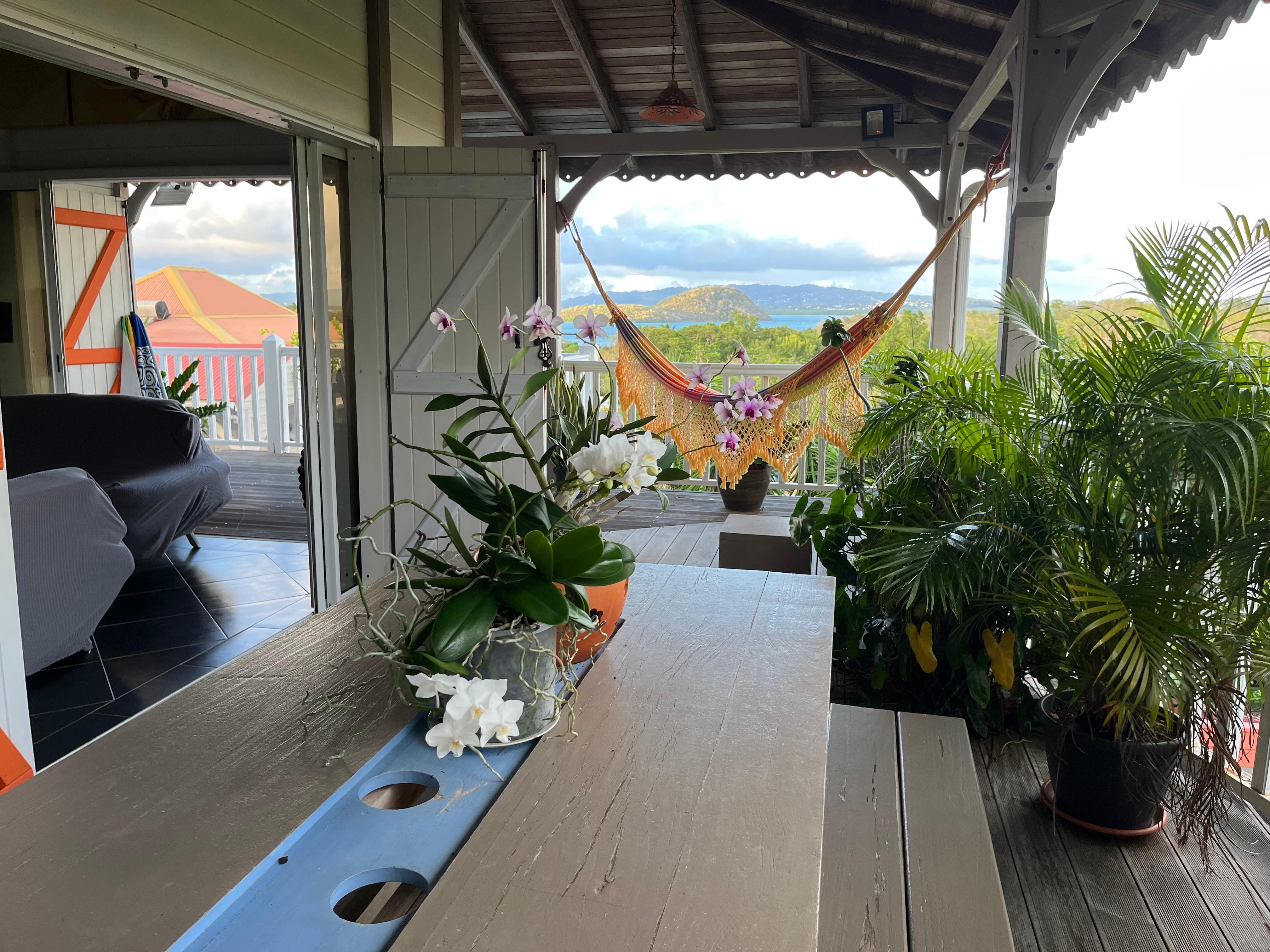 Wow! Le Hamac avec cette magnifique vue! 😍Trop agréable et relaxant!