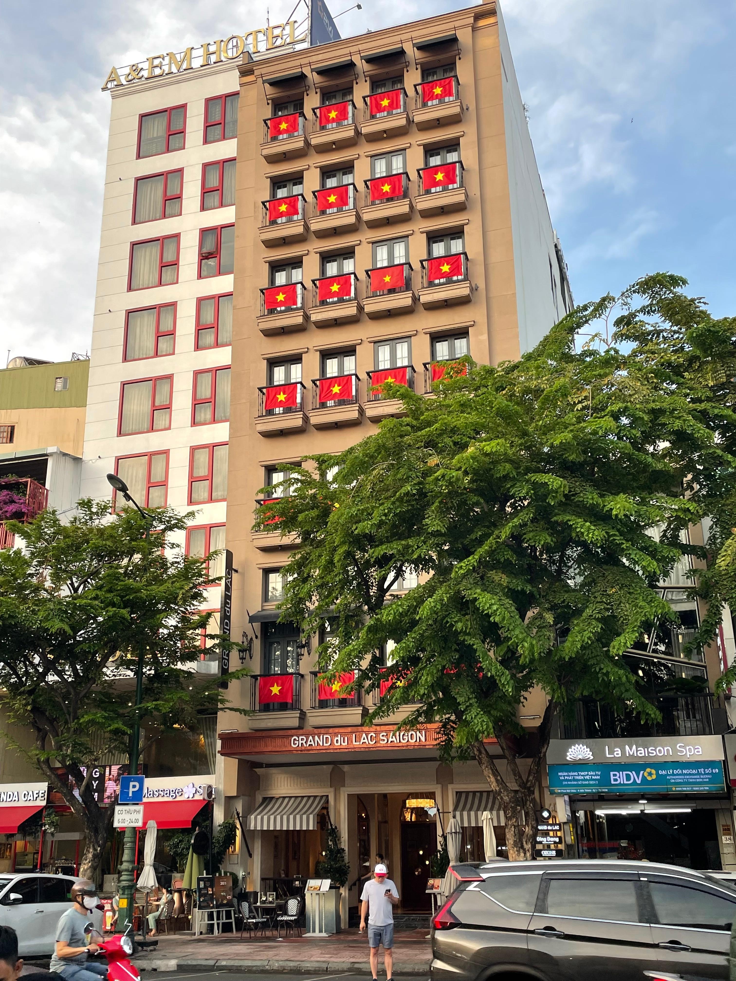 Front view of the hotel