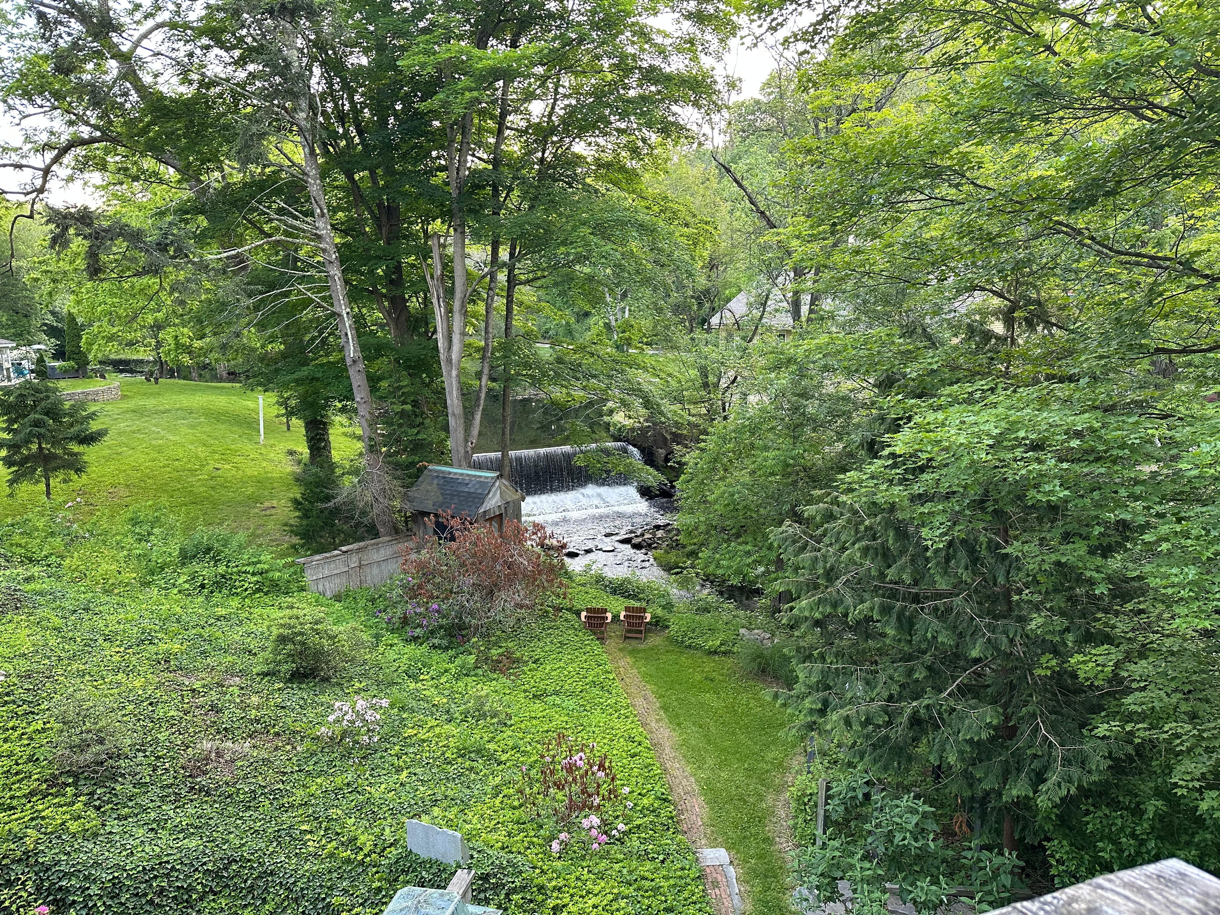 With a great view of the river.