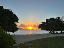 Sunrise from the front door.