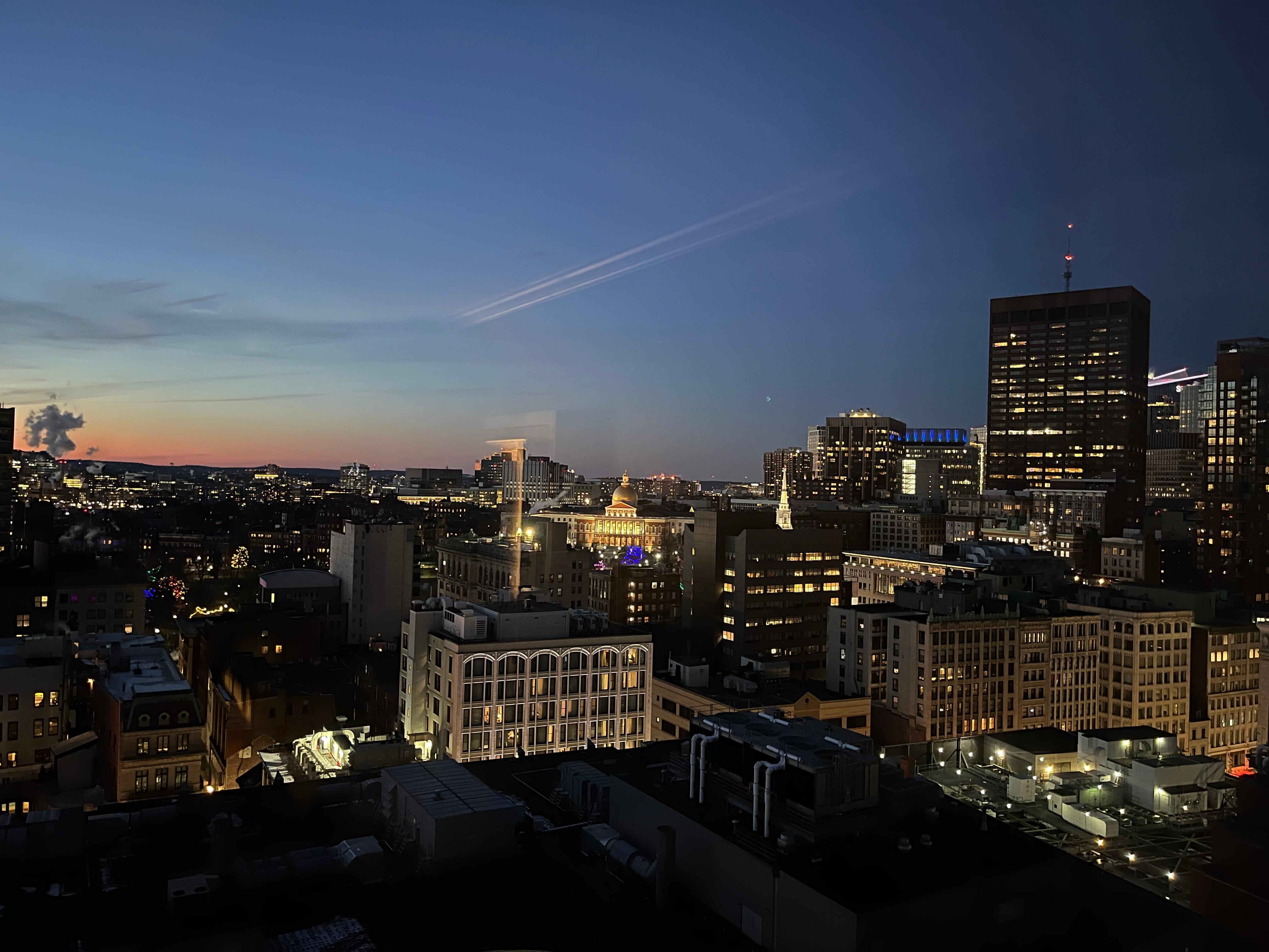 City view from our room of the Capitol building.
