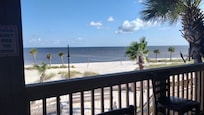 View from one of the many restaurants available Shaggy's