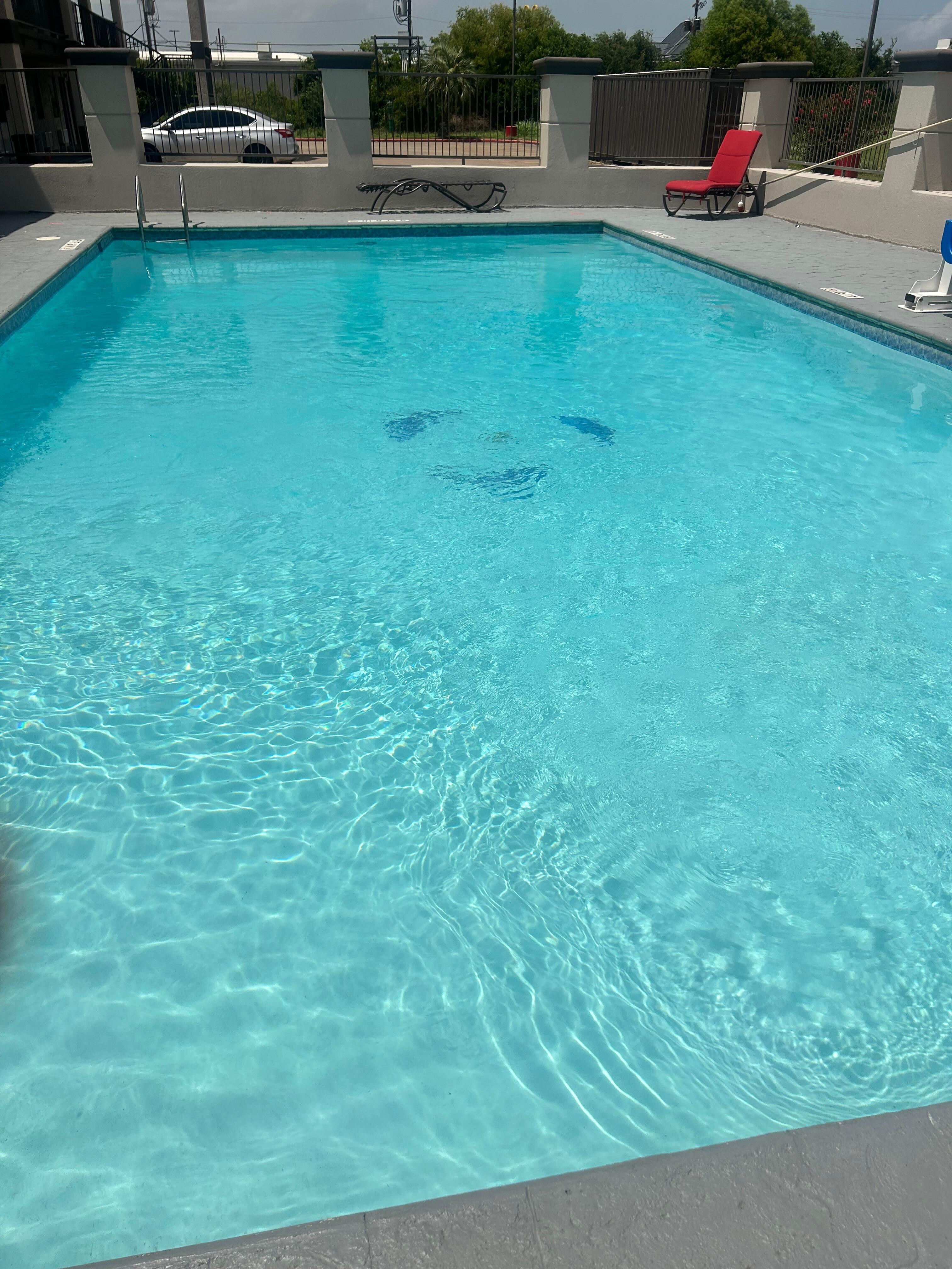 Pool seem clean from a distance until you’re inside