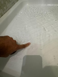 Shower filling up with water