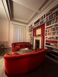 The lovely shared front room. I sat here a few times with no one sharing the space. It felt quite private our entire stay.