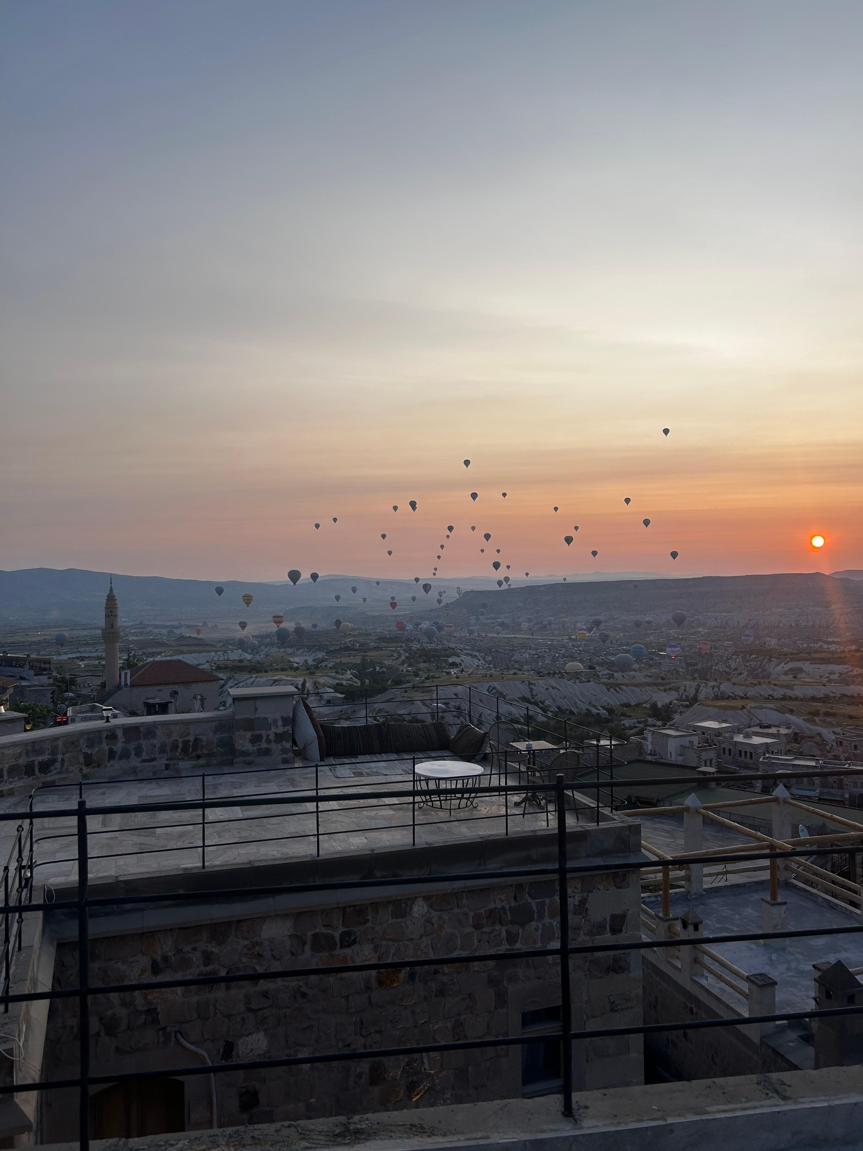Mükemmel balkon manzarası 
