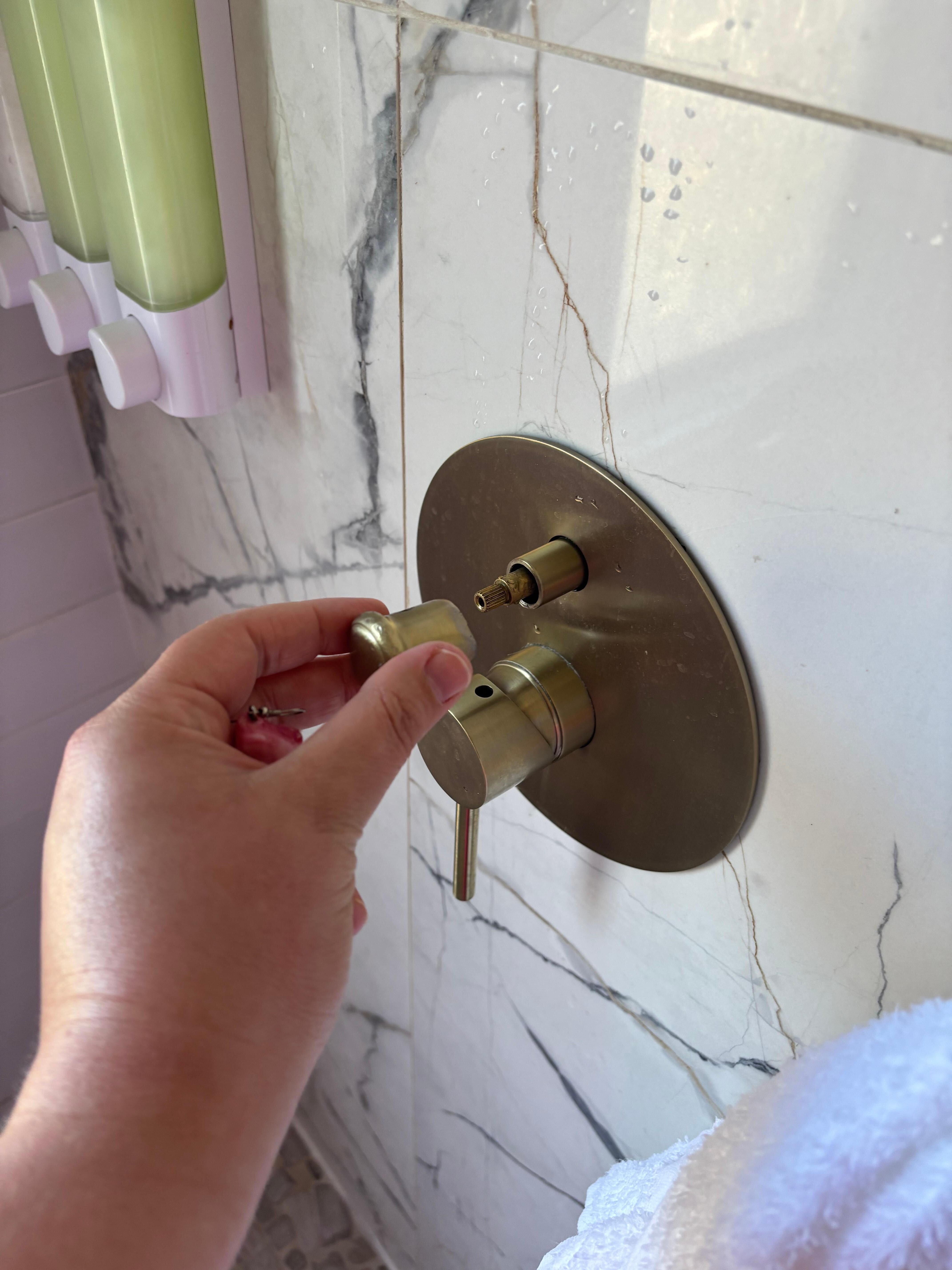 Shower faucet falls off as you try to use it