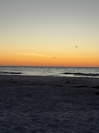 Beautiful sunset view from the balcony.
