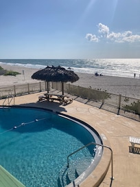The view from the rental's balcony.