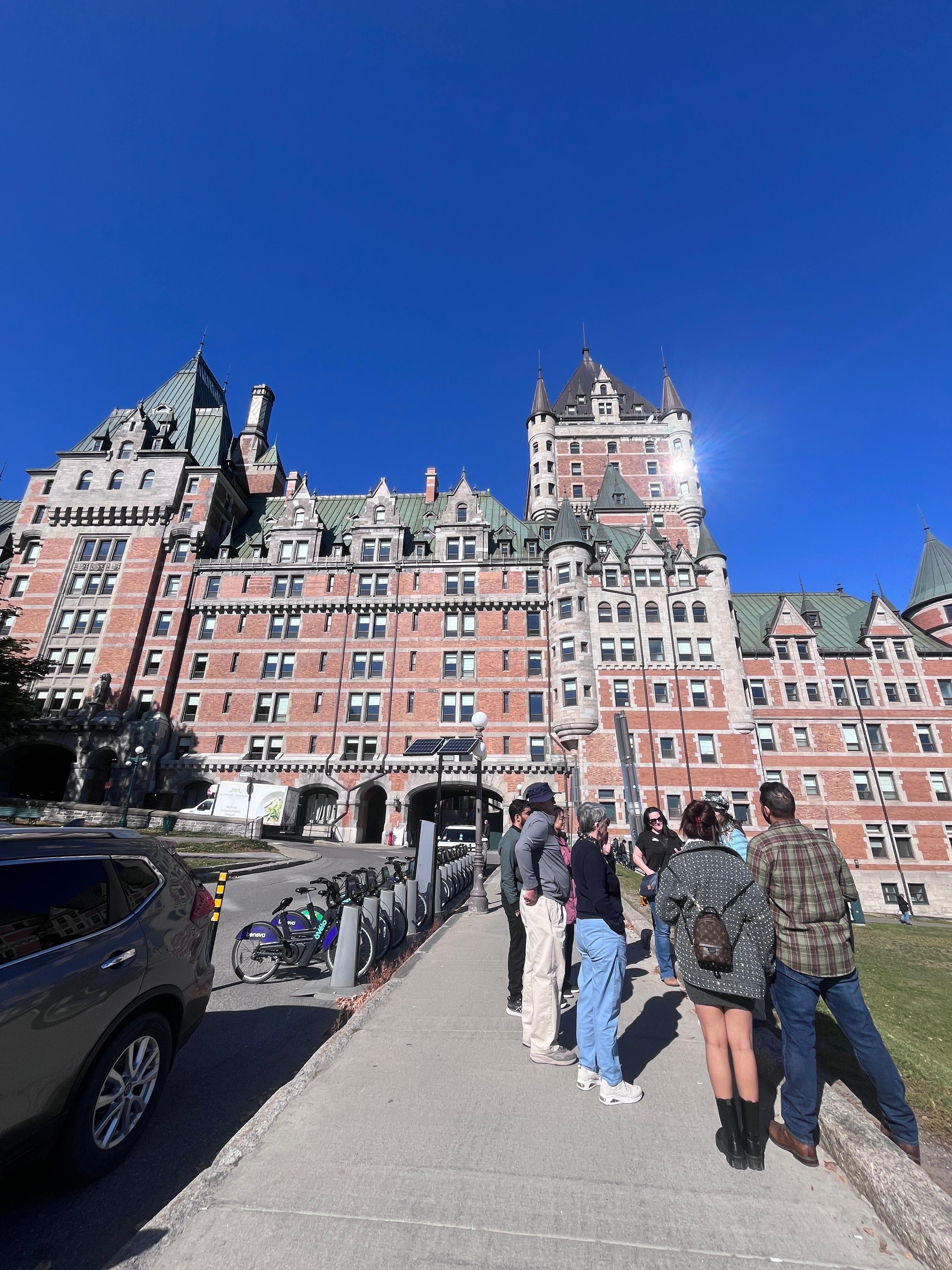 Chateau Frontenac- A must see location, great walking area etc and oodles of restaurants/bars !