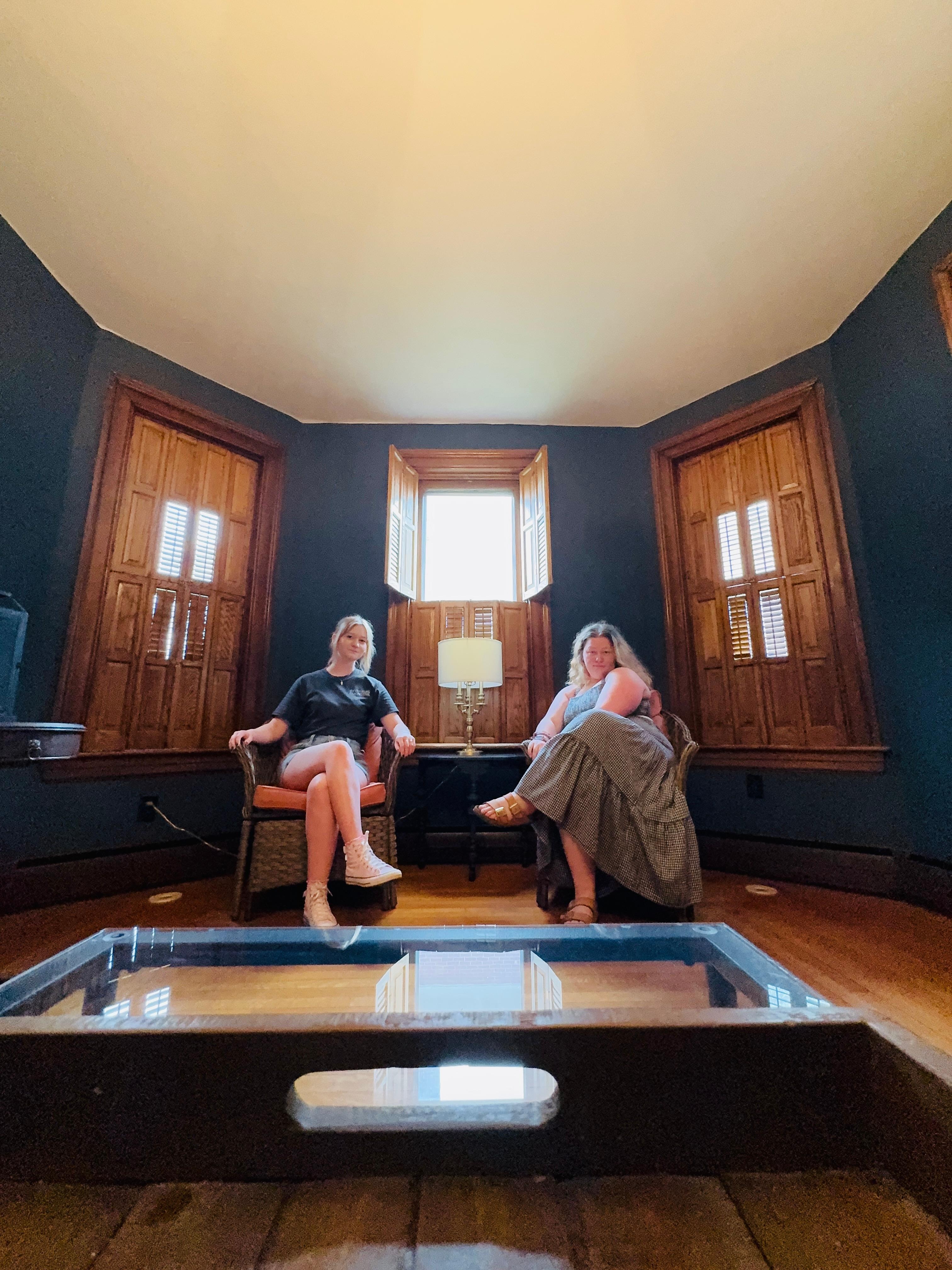 We loved the wooden shutters in the living room and dining room!