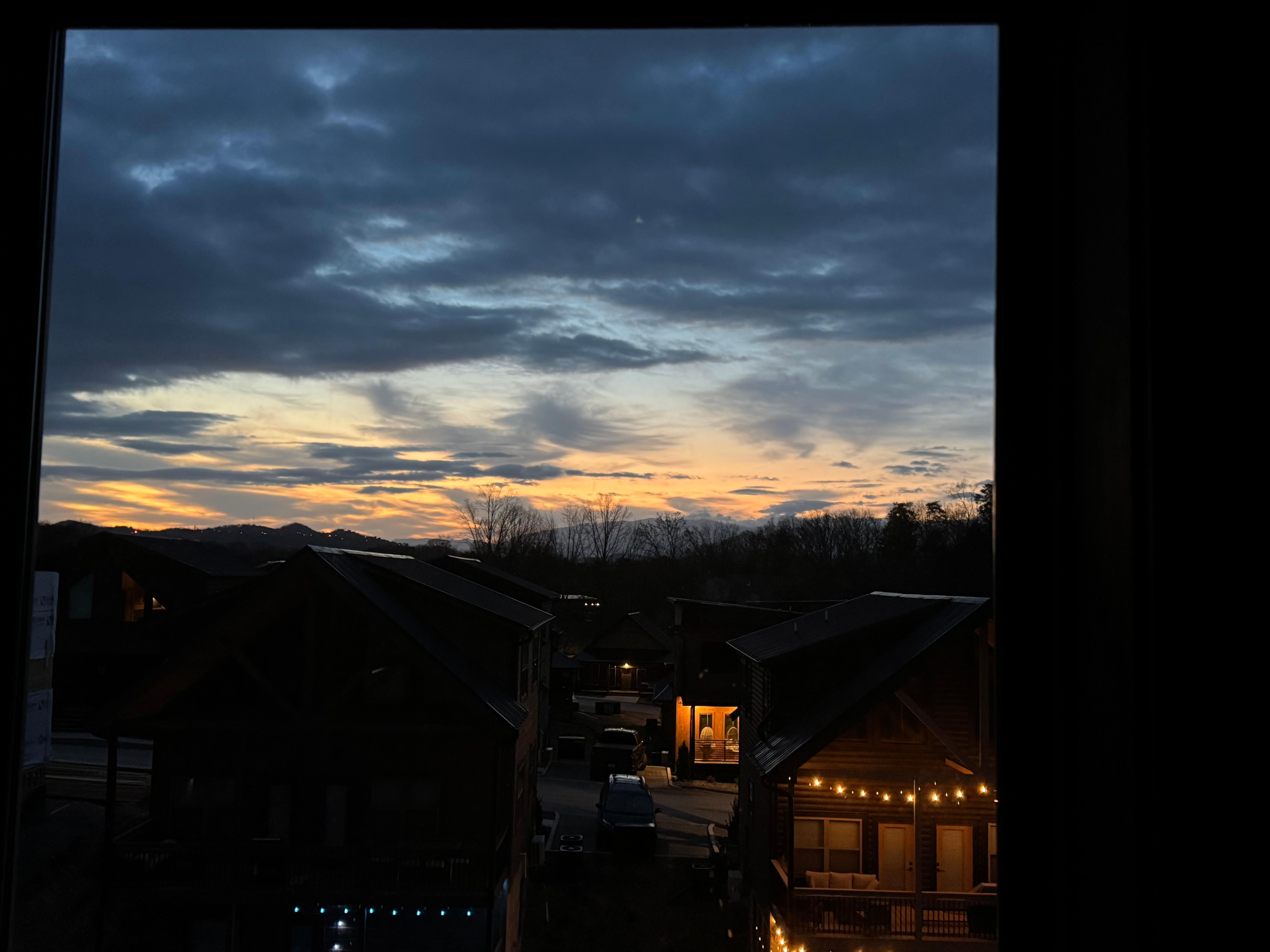 Dawn from the 2nd floor windows