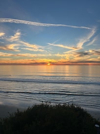 Sunset view each night and only steps away