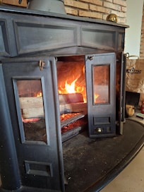 Séjour durant l'hiver, le coin du feu est fort appréciable