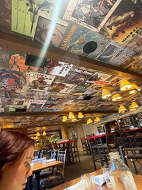 Restaurant decor is fun and welcoming