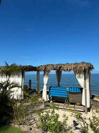 Bures overlooking the ocean