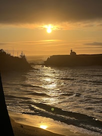 Beautiful sunset from the deck.