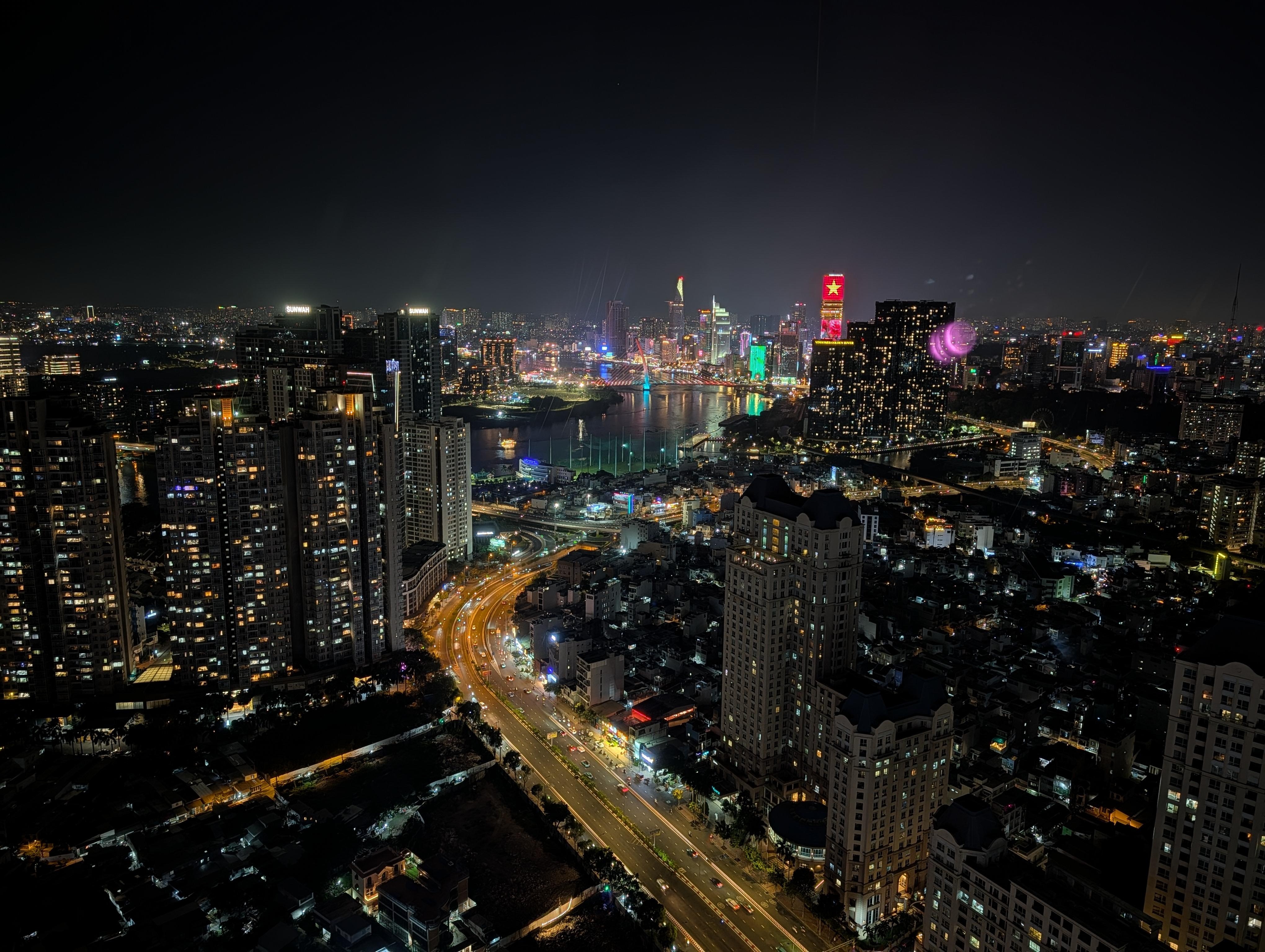 Evening view from the room