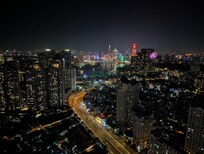 Evening view from the room