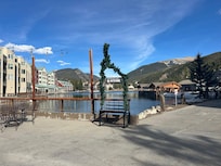 The lake out the back of the resort.