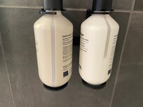 Hand soap empty lotion 1/2 full