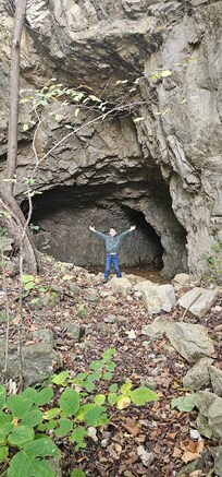 Exploring the cave