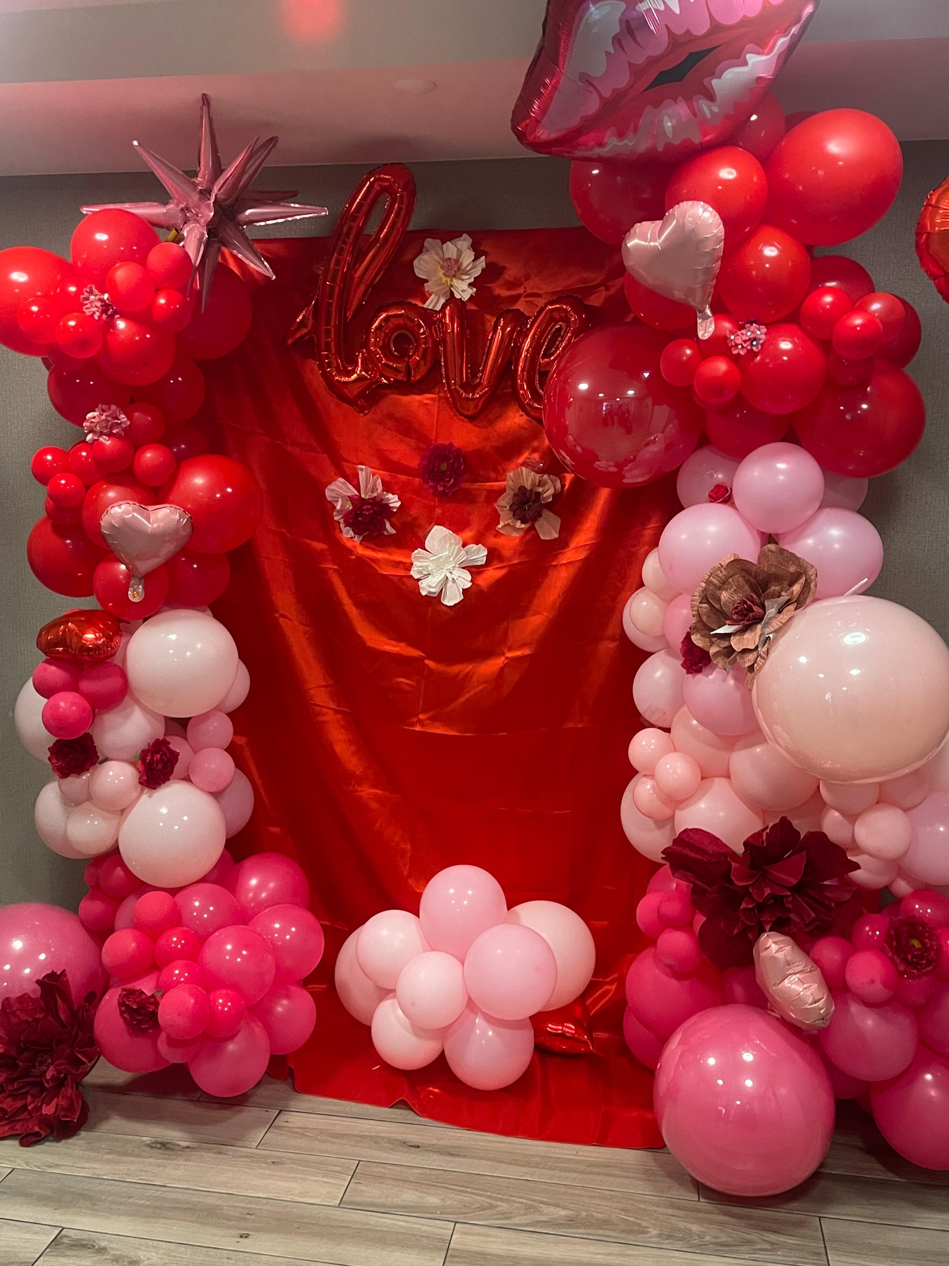 Decorations ready for Valentine’s Day! How cute