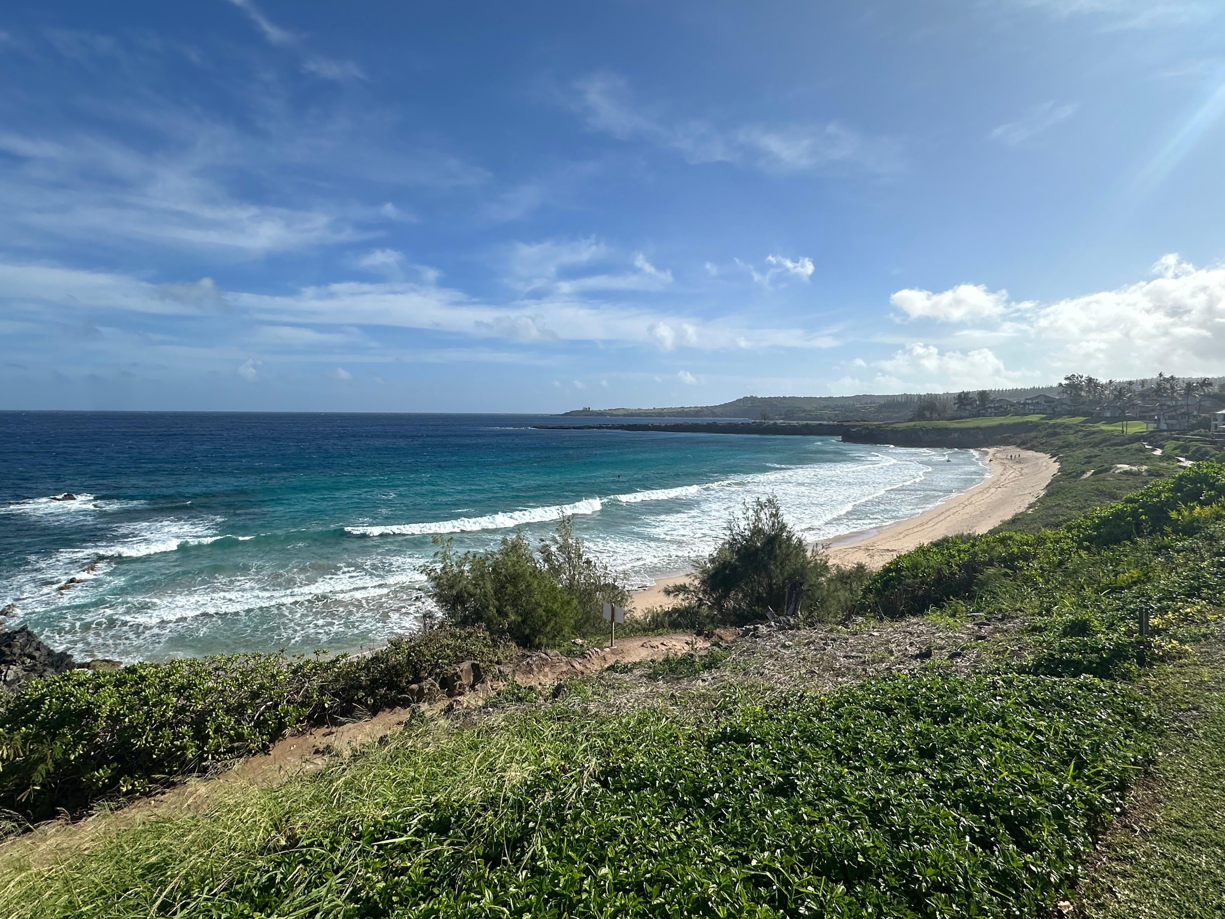 The beach was very close