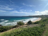 The beach was very close