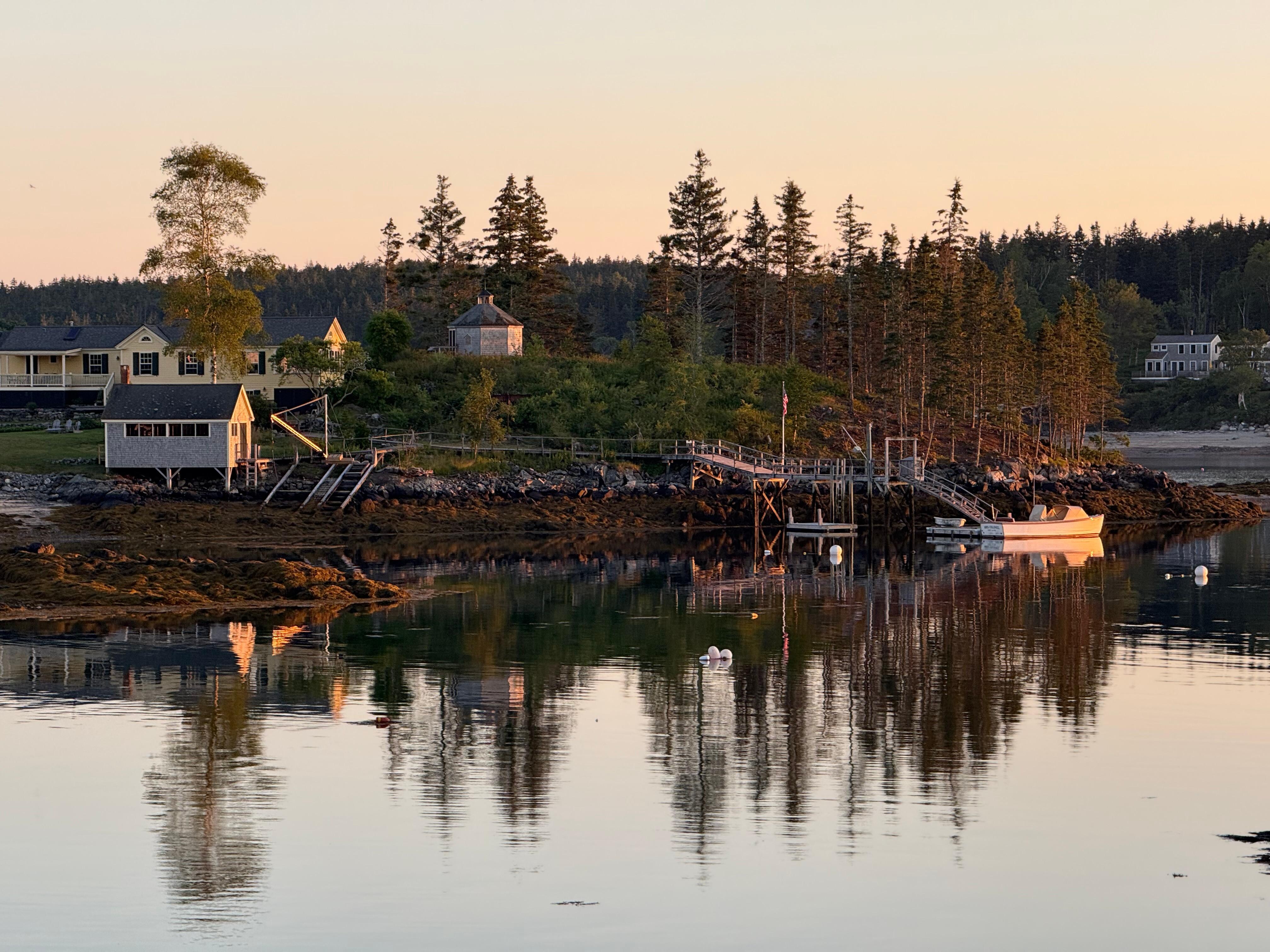 Water view at sunset.