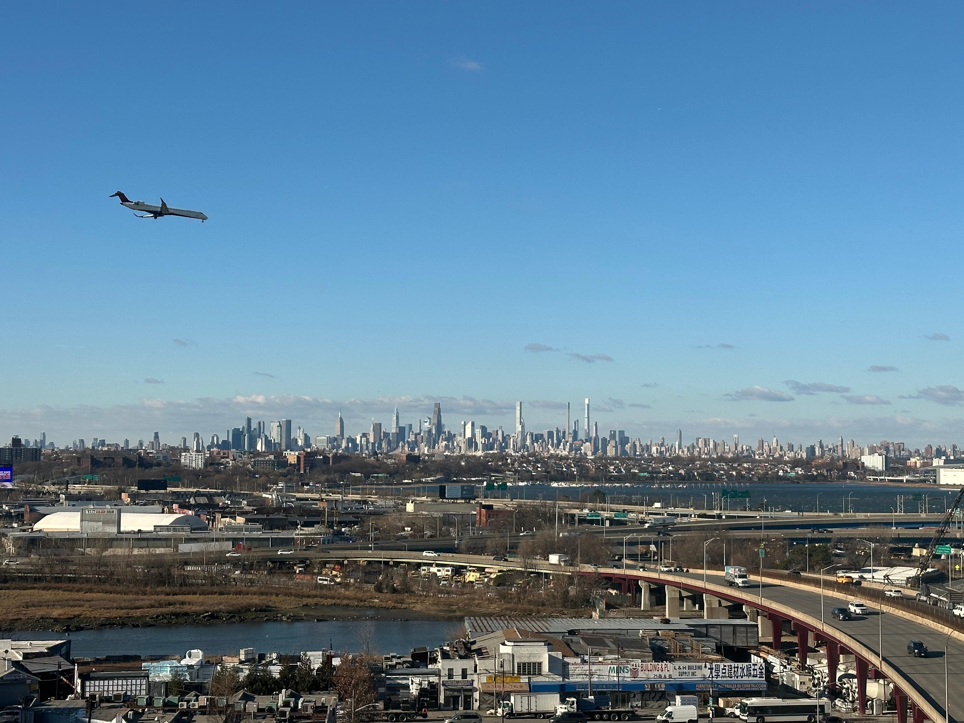 The view from hotel room