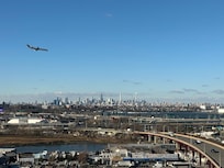 The view from hotel room