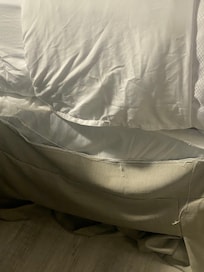 Bed skirt is ripped