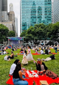 Bryant Park is across the street.