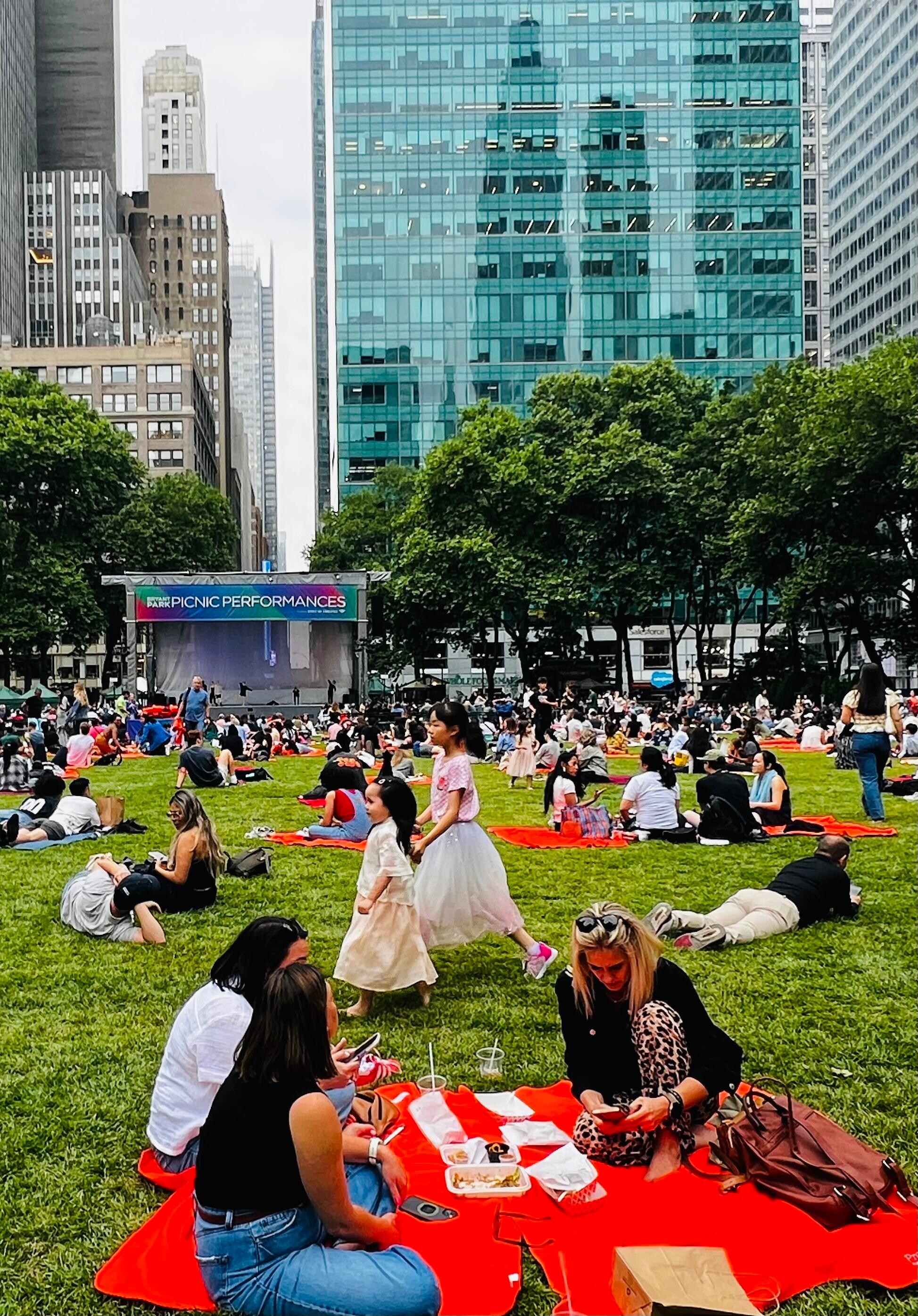 Bryant Park is across the street. 