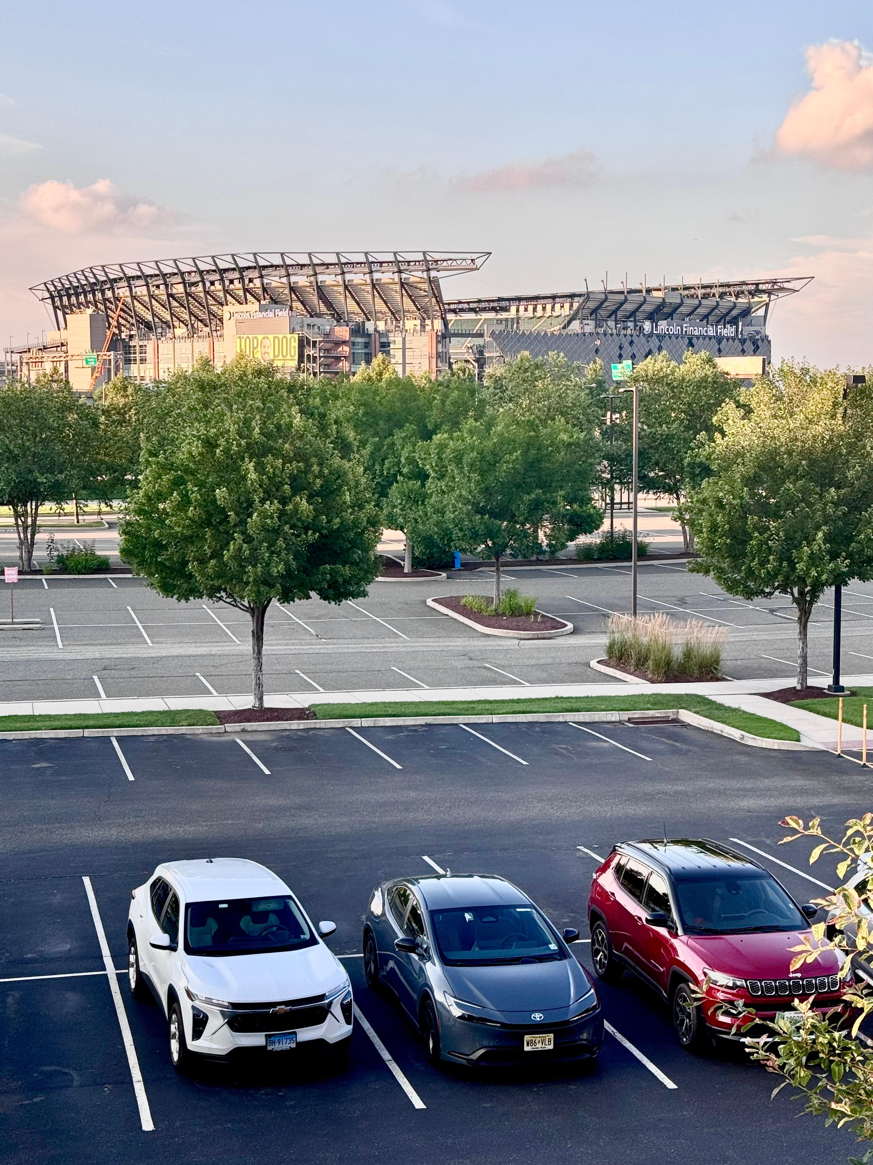 Eagles stadium from our room